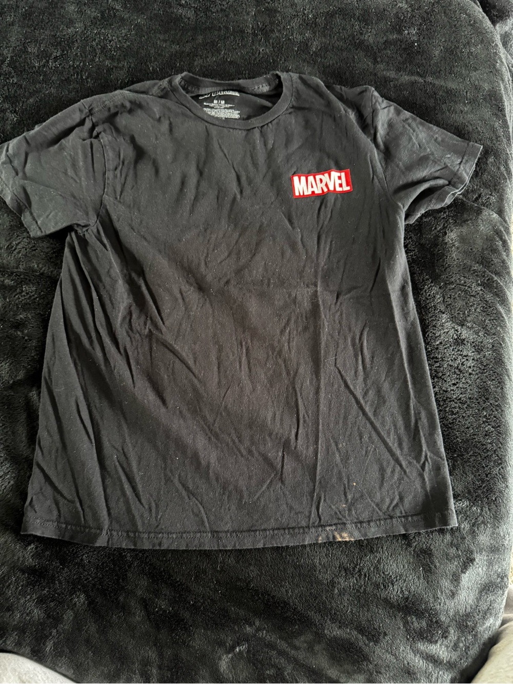 Marvel Black T-Shirt with Red Chest Logo